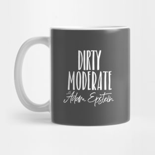 Dirty Moderate White Logo Mug